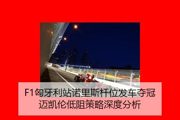 F1匈牙利站诺里斯杆位发车夺冠 迈凯伦低阻策略深度分析